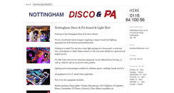 Desktop Screenshot of discopahire.co.uk